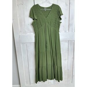Taylor Green Maxi Dress